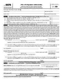 Form  Department of the Treasury Internal Revenue Service IRS efile Signature Authorization Do not send to the IRS