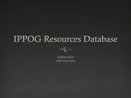 IPPOG Resources Database