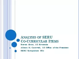 Analysis of SERU