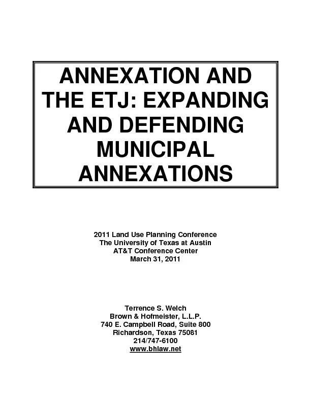 ANNEXATION AND