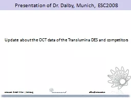 Presentation of Dr.