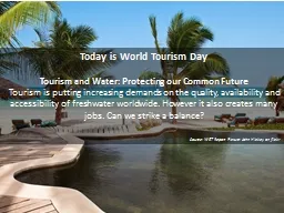 Today is World Tourism Day