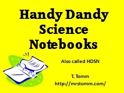 Handy Dandy Science Notebooks