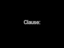 Clause: