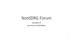 NordDRG Forum