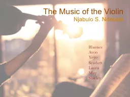 The Music of the Violin
