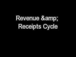 Revenue & Receipts Cycle
