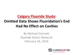 Calgary Fluoride Study
