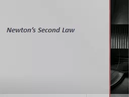 Newton’s Second Law