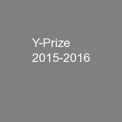 Y-Prize 2015-2016