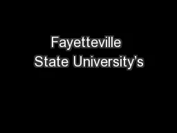 Fayetteville State University’s