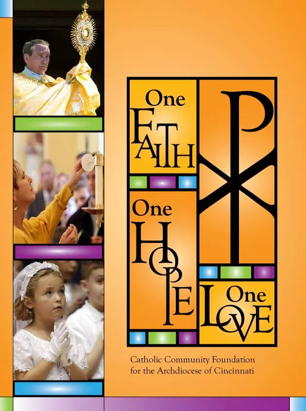 One Faith. One Hope. One Love
