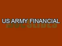 US ARMY FINANCIAL