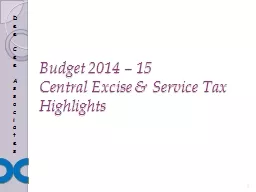Budget 2014 – 15