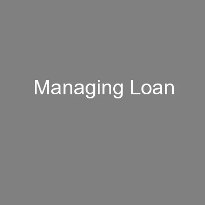 Managing Loan