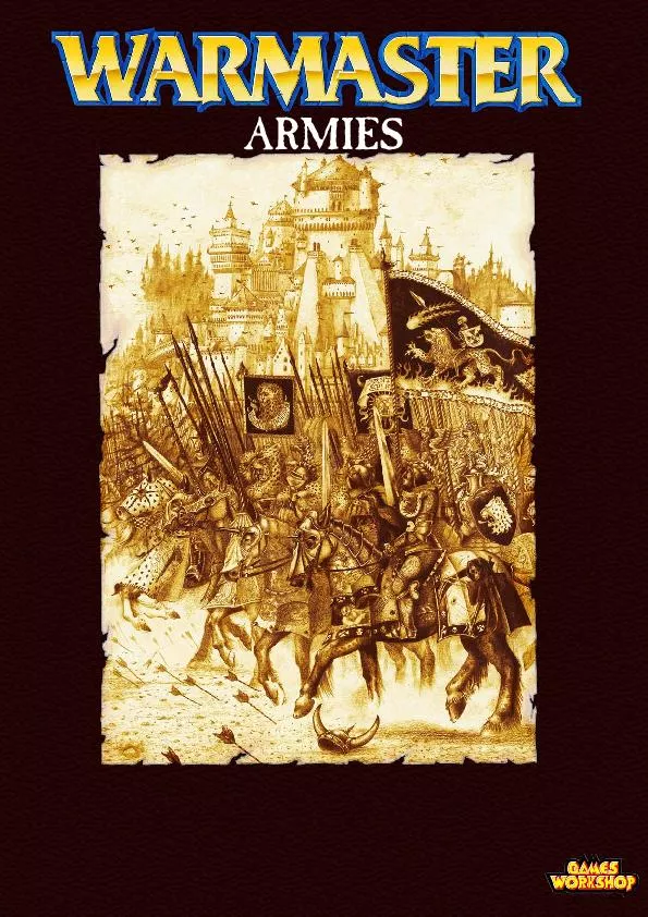 This supplement to the Warmaster game contains all of the armylists fo