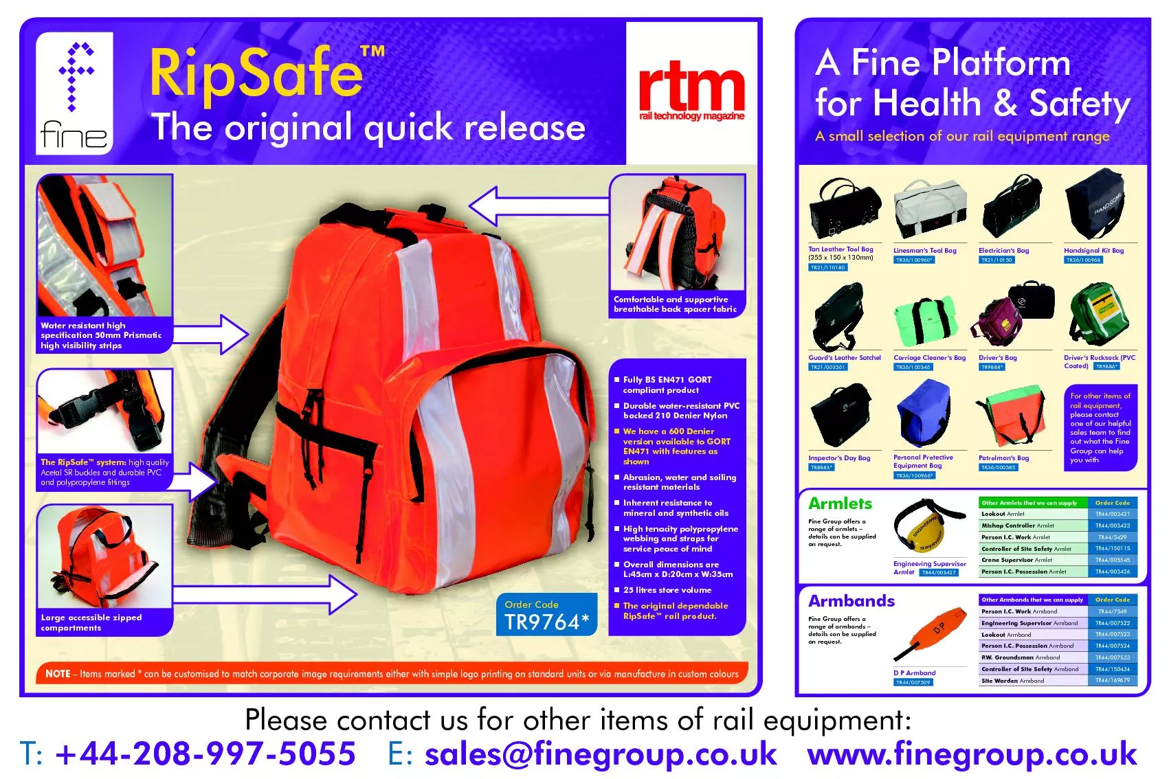 TR44/003427A Fine Platform for Health & Safety