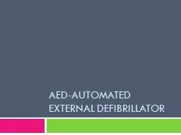 AED-Automated External Defibrillator