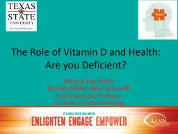 The Role of Vitamin D and Health: Are you Deficient?