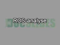 ROS-analyse