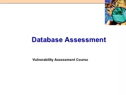 Database Assessment
