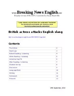More free lessons at www.BreakingNewsEnglish.com - Copyright Sean Banv