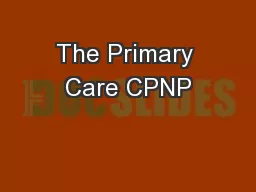 The Primary Care CPNP