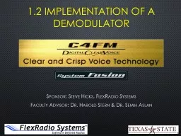 1.2 Implementation of a Demodulator