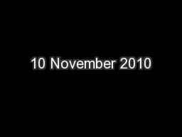 10 November 2010