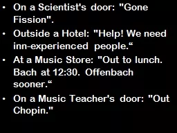 On a Scientist's door: 