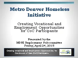 Metro Denver Homeless