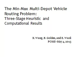 The Min-Max Multi-Depot Vehicle Routing Problem: