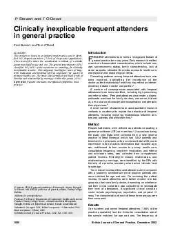 1000British Journal of General Practice, December 2002Paul Stewart and