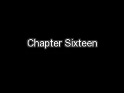 Chapter Sixteen