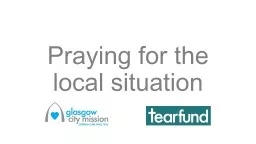 Praying for the local situation