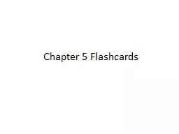 Chapter 5 Flashcards