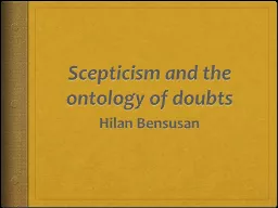 Scepticism