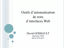 Outils d’automatisation