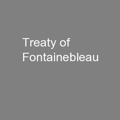 Treaty of Fontainebleau