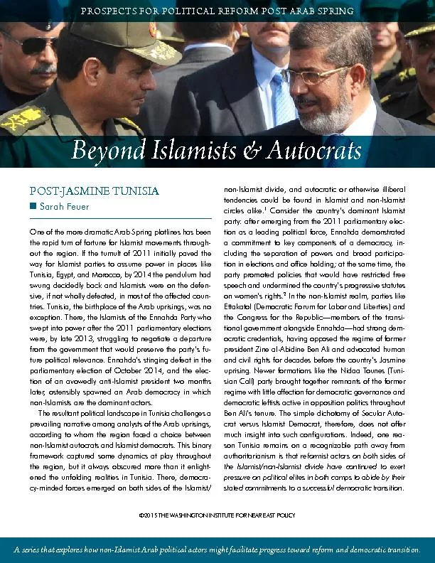 Beyond Islamists & Autocrats