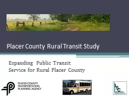 Placer County Rural Transit Study