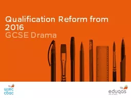 Qualification Reform from 2016