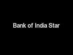 Bank of India Star