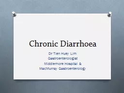 Chronic Diarrhoea