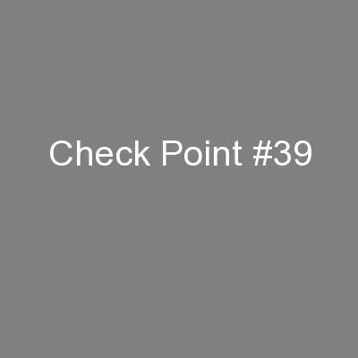 Check Point #39