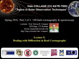 Hale COLLAGE (CU ASTR-7500)