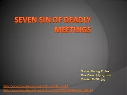 Seven Sin of Deadly
