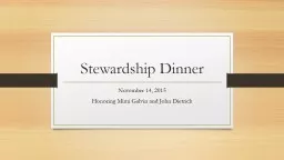 Stewardship Dinner