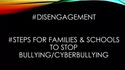 #Disengagement
