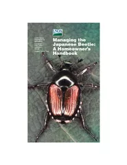 Managing the Japanese Beetle A Homeowners Handbook United States Department of Agriculture